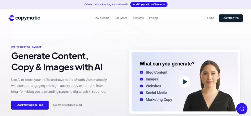 Copymatic AI Content Writing Tool