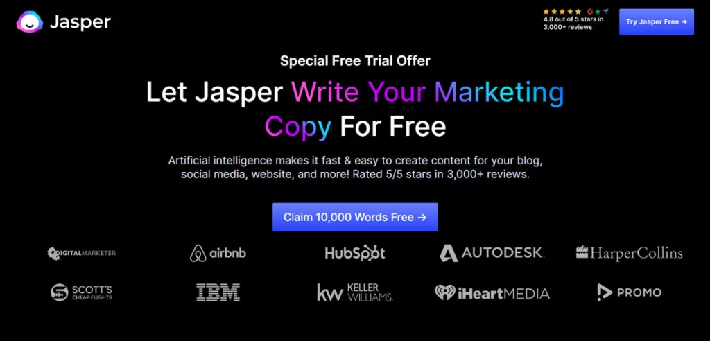 Jasper AI Content Writing Tool