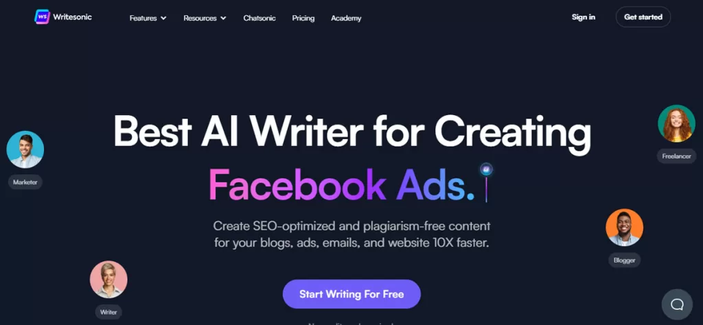 Writesonic AI Content Writing Tool
