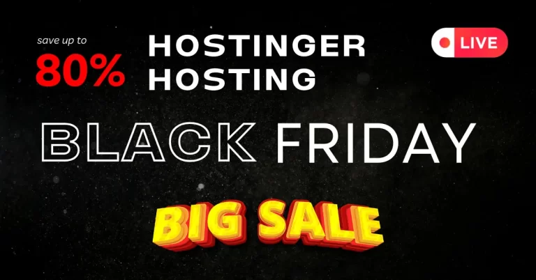 Hostinger Black Friday Sale